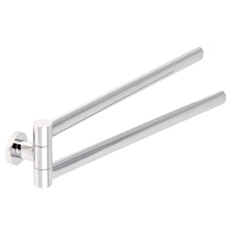 Towel Bar 17 Inch Polished Chrome Double Towel Holder Gedy 5123-13
